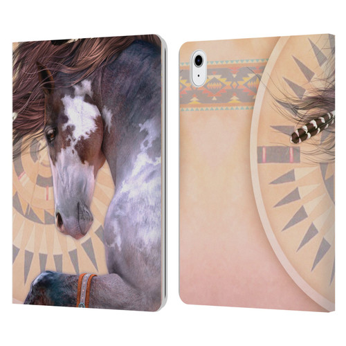 Laurie Prindle Fantasy Horse Native Spirit Leather Book Wallet Case Cover For Apple iPad Air 11 2020/2022/2024/2025