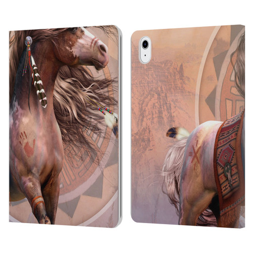 Laurie Prindle Fantasy Horse Spirit Warrior Leather Book Wallet Case Cover For Apple iPad Air 11 2020/2022/2024/2025