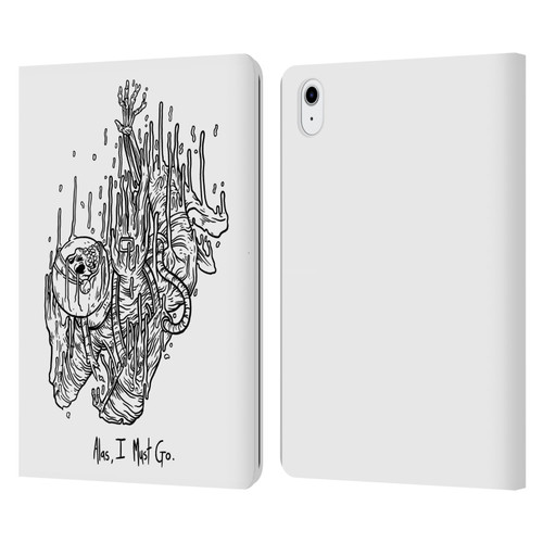 Matt Bailey Art Alas I Must Go Leather Book Wallet Case Cover For Apple iPad Air 11 2020/2022/2024/2025