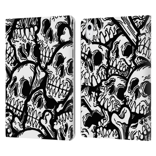 Matt Bailey Skull All Over Leather Book Wallet Case Cover For Apple iPad Air 11 2020/2022/2024/2025