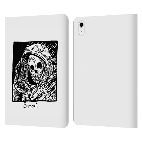 Matt Bailey Skull Burnout Leather Book Wallet Case Cover For Apple iPad Air 11 2020/2022/2024/2025