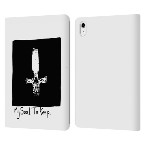 Matt Bailey Skull My Soul To Keep Leather Book Wallet Case Cover For Apple iPad Air 11 2020/2022/2024/2025