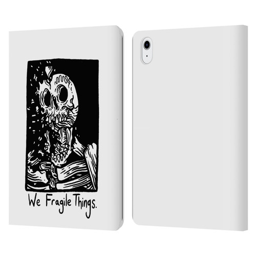 Matt Bailey Skull We Fragile Things Leather Book Wallet Case Cover For Apple iPad Air 11 2020/2022/2024/2025