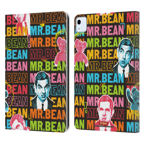 Mr. Bean Graphic Art With Teddy Leather Book Wallet Case Cover For Apple iPad Air 11 2020/2022/2024/2025