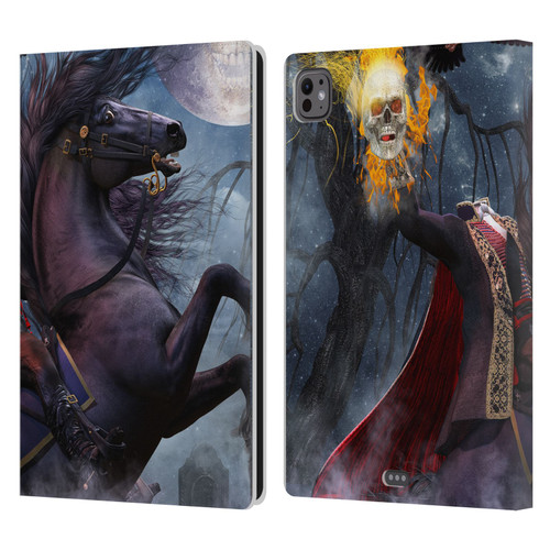 Laurie Prindle Fantasy Horse Sleepy Hollow Warrior Leather Book Wallet Case Cover For Apple iPad Pro 11 M4/M5 2024/2025