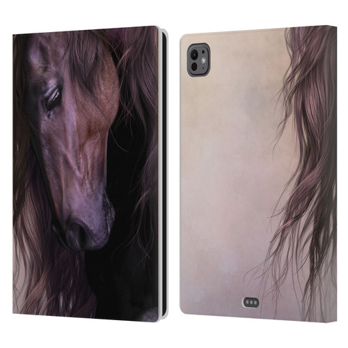 Laurie Prindle Western Stallion Equus Leather Book Wallet Case Cover For Apple iPad Pro 11 M4/M5 2024/2025