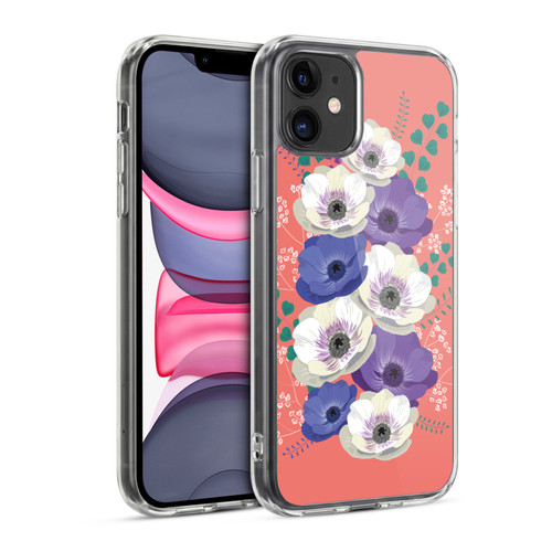 Anis Illustration Flowers Bouquet 4 Soft Gel Case for Apple iPhone 11