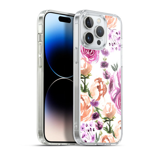 Anis Illustration Flowers Watercolour Soft Gel Case for Apple iPhone 13 Pro Max & MagSafe