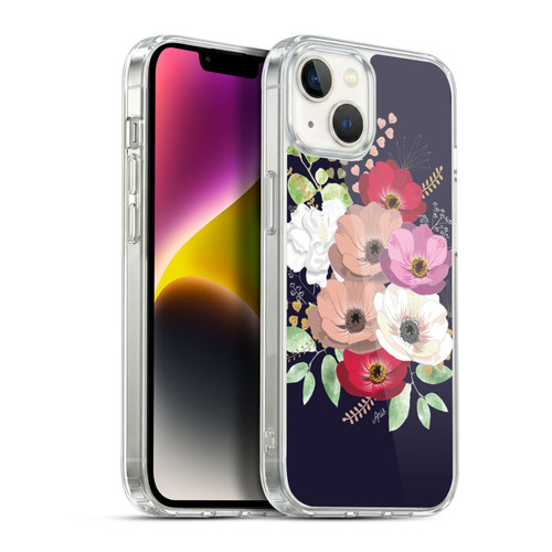 Anis Illustration Flowers Bouquet 2 Soft Gel Case for Apple iPhone 14 Plus & MagSafe
