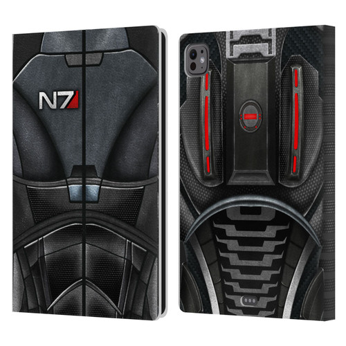 EA Bioware Mass Effect Armor Collection N7 Leather Book Wallet Case Cover For Apple iPad Pro 11 M4/M5 2024/2025