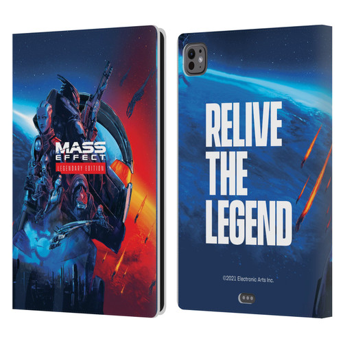 EA Bioware Mass Effect Legendary Graphics Key Art Leather Book Wallet Case Cover For Apple iPad Pro 11 M4/M5 2024/2025