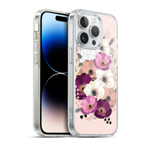Anis Illustration Flowers Bouquet 1 Soft Gel Case for Apple iPhone 14 Pro & MagSafe