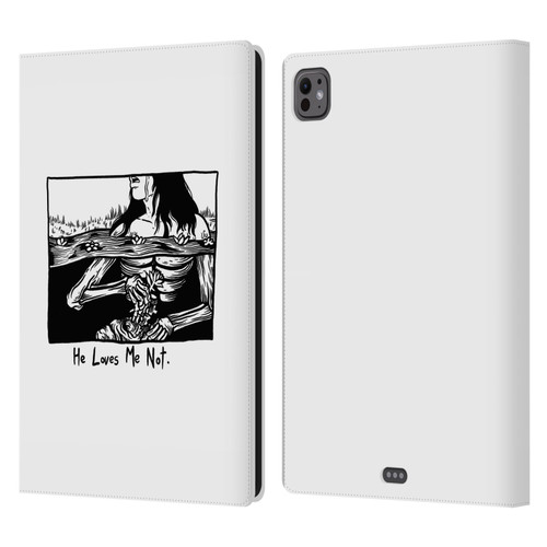 Matt Bailey Art Loves Me Not Leather Book Wallet Case Cover For Apple iPad Pro 11 M4/M5 2024/2025