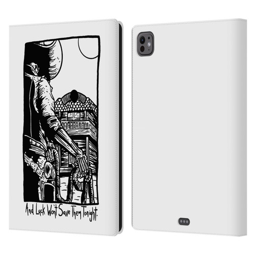 Matt Bailey Art Luck Won't Save Them Leather Book Wallet Case Cover For Apple iPad Pro 11 M4/M5 2024/2025