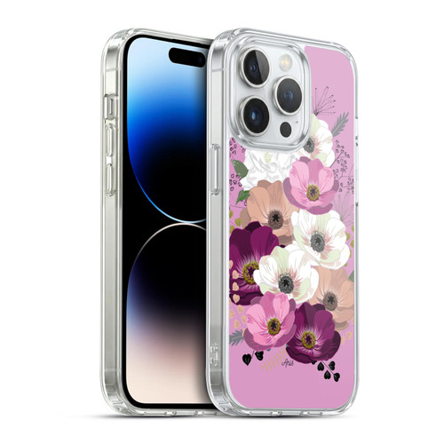 Anis Illustration Flowers Bouquet 3 Soft Gel Case for Apple iPhone 14 Pro & MagSafe