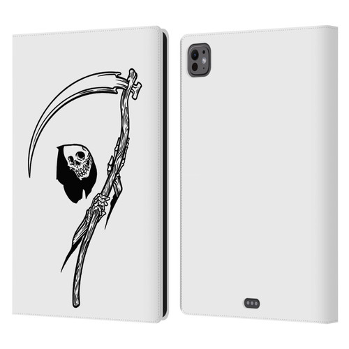 Matt Bailey Art Negative Reaper Leather Book Wallet Case Cover For Apple iPad Pro 11 M4/M5 2024/2025