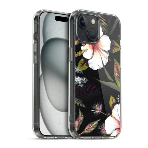 Anis Illustration Flowers Tropical Soft Gel Case for Apple iPhone 15 & MagSafe