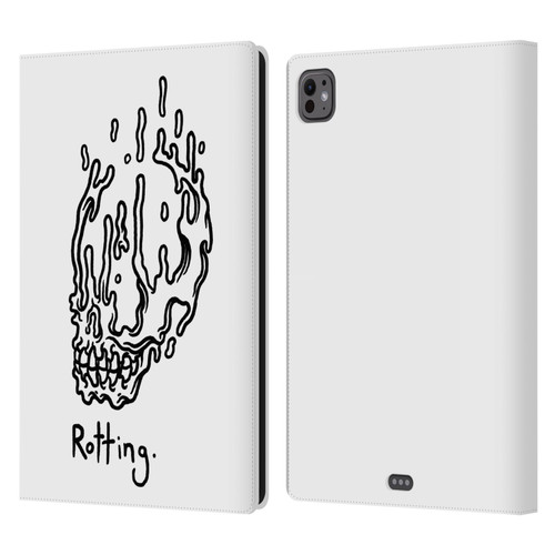 Matt Bailey Skull Rotting Leather Book Wallet Case Cover For Apple iPad Pro 11 M4/M5 2024/2025