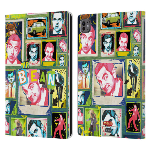Mr. Bean Graphic Art Collage Leather Book Wallet Case Cover For Apple iPad Pro 11 M4/M5 2024/2025