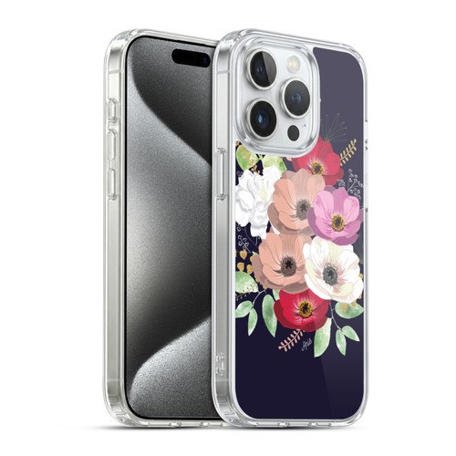 Anis Illustration Flowers Bouquet 2 Soft Gel Case for Apple iPhone 15 Pro & MagSafe