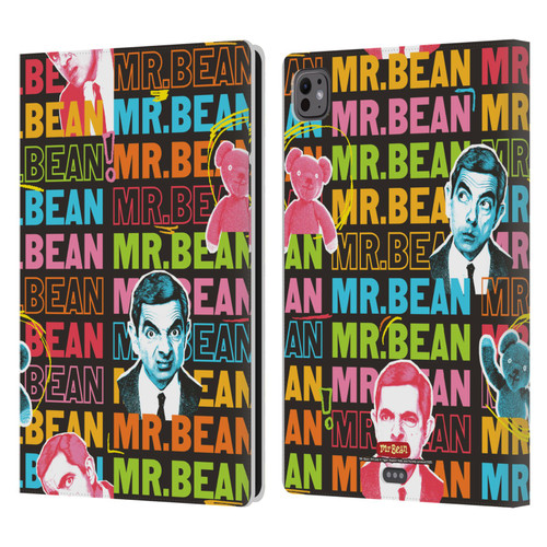 Mr. Bean Graphic Art With Teddy Leather Book Wallet Case Cover For Apple iPad Pro 11 M4/M5 2024/2025