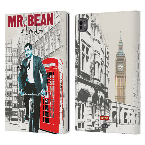 Mr. Bean London Art In London Leather Book Wallet Case Cover For Apple iPad Pro 11 M4/M5 2024/2025