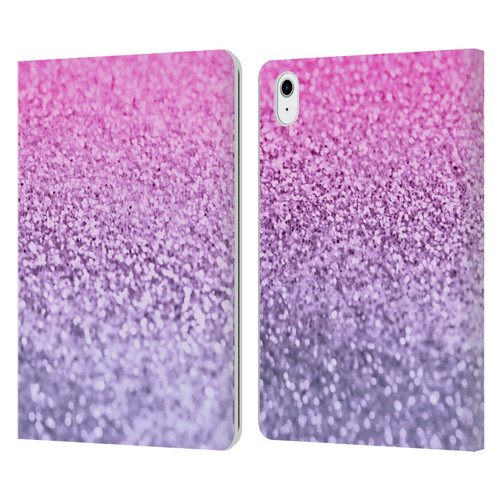 Monika Strigel Glitter Collection Lavender Pink Leather Book Wallet Case Cover For Apple iPad Air 11 2020/2022/2024/2025/2026