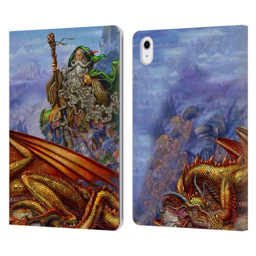 Myles Pinkney Mythical Dragonlands Leather Book Wallet Case Cover For Apple iPad Air 11 2020/2022/2024/2025
