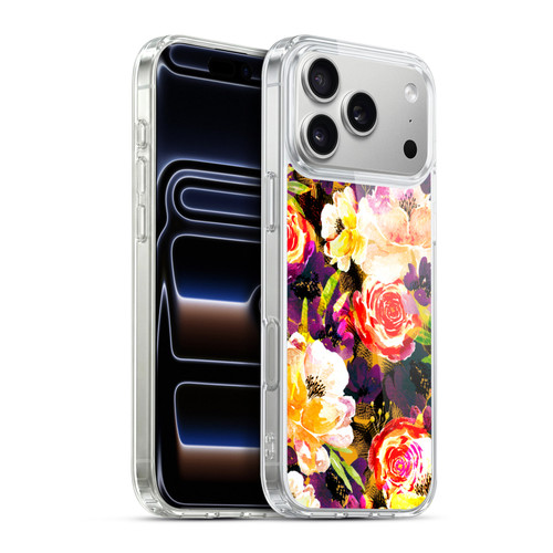 Anis Illustration Flowers Purple Soft Gel Case for Apple iPhone 17 Pro Max