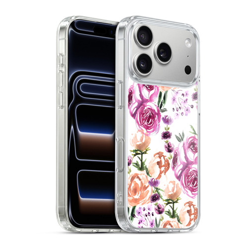 Anis Illustration Flowers Watercolour Soft Gel Case for Apple iPhone 17 Pro