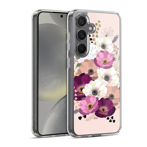 Anis Illustration Flowers Bouquet 1 Soft Gel Case for Samsung Galaxy S24 5G & MagSafe