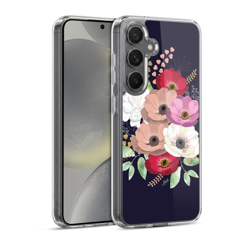 Anis Illustration Flowers Bouquet 2 Soft Gel Case for Samsung Galaxy S24 5G & MagSafe