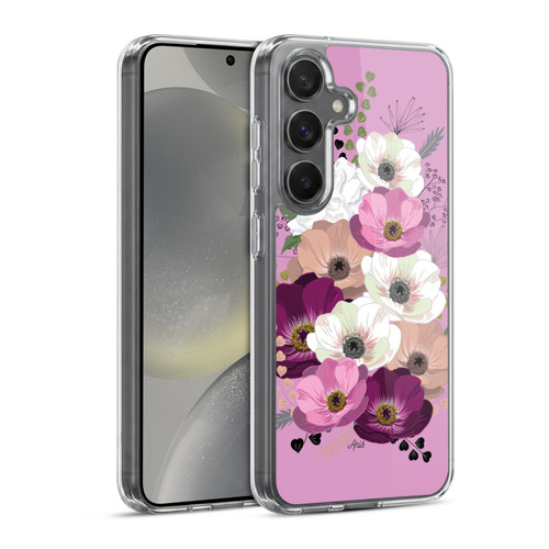 Anis Illustration Flowers Bouquet 3 Soft Gel Case for Samsung Galaxy S24 5G & MagSafe
