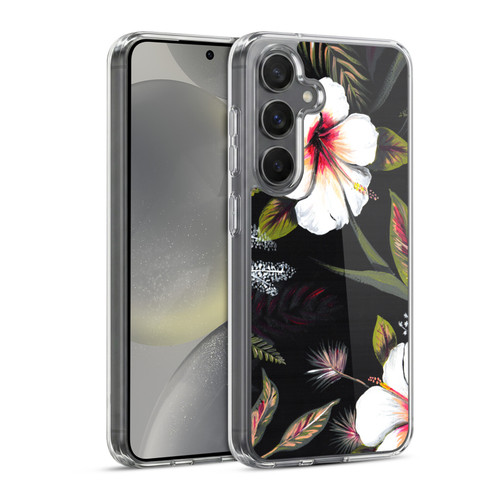 Anis Illustration Flowers Tropical Soft Gel Case for Samsung Galaxy S24 5G & MagSafe
