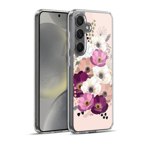 Anis Illustration Flowers Bouquet 1 Soft Gel Case for Samsung Galaxy S24+ 5G & MagSafe