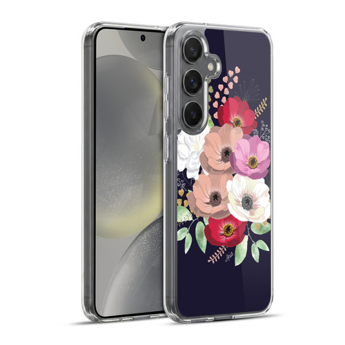 Anis Illustration Flowers Bouquet 2 Soft Gel Case for Samsung Galaxy S24+ 5G & MagSafe