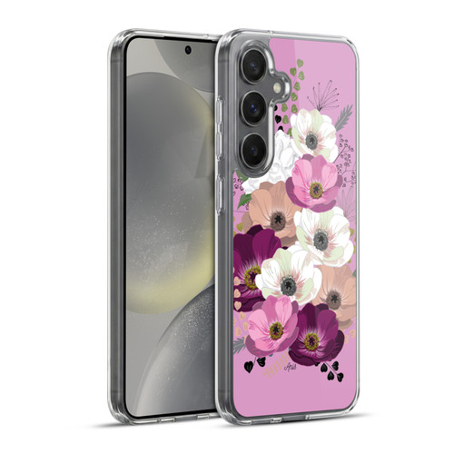 Anis Illustration Flowers Bouquet 3 Soft Gel Case for Samsung Galaxy S24+ 5G & MagSafe