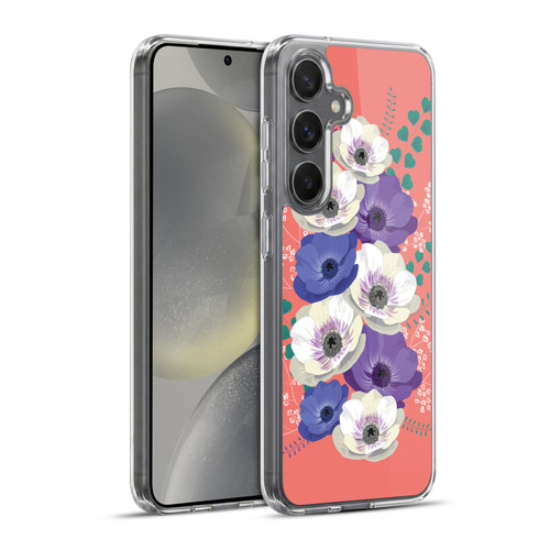 Anis Illustration Flowers Bouquet 4 Soft Gel Case for Samsung Galaxy S24+ 5G & MagSafe