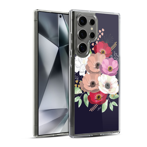 Anis Illustration Flowers Bouquet 2 Soft Gel Case for Samsung Galaxy S24 Ultra 5G & MagSafe