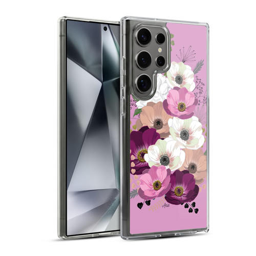 Anis Illustration Flowers Bouquet 3 Soft Gel Case for Samsung Galaxy S24 Ultra 5G & MagSafe