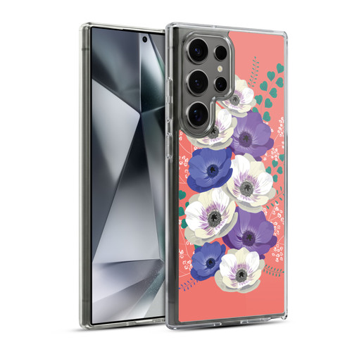 Anis Illustration Flowers Bouquet 4 Soft Gel Case for Samsung Galaxy S24 Ultra 5G & MagSafe