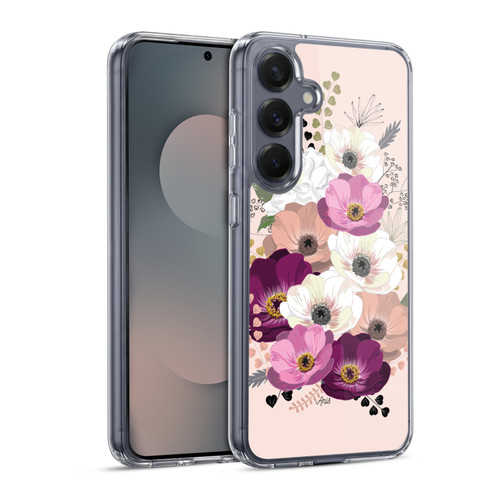 Anis Illustration Flowers Bouquet 1 Soft Gel Case for Samsung Galaxy S25 & MagSafe