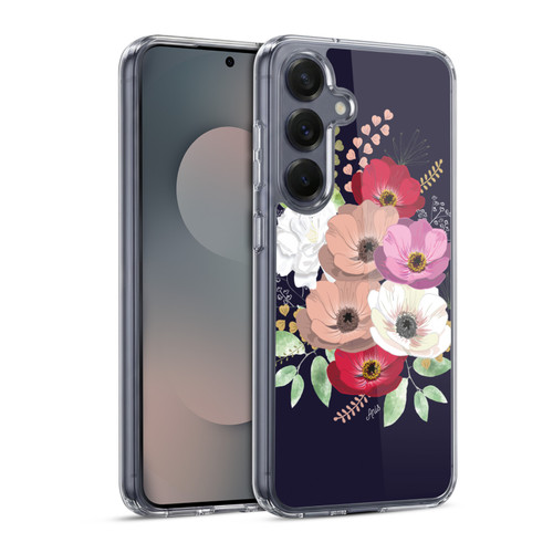 Anis Illustration Flowers Bouquet 2 Soft Gel Case for Samsung Galaxy S25 & MagSafe