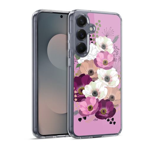 Anis Illustration Flowers Bouquet 3 Soft Gel Case for Samsung Galaxy S25 & MagSafe