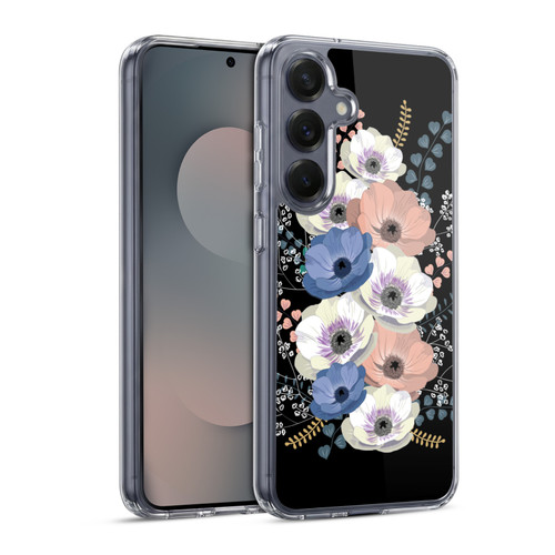 Anis Illustration Flowers Bouquet 5 Soft Gel Case for Samsung Galaxy S25 & MagSafe
