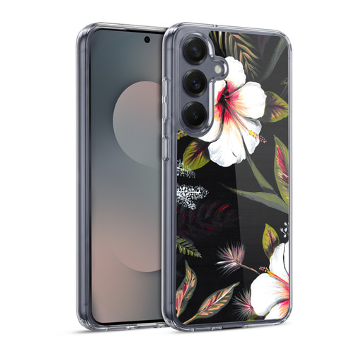 Anis Illustration Flowers Tropical Soft Gel Case for Samsung Galaxy S25 & MagSafe