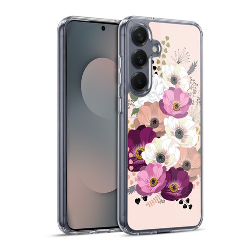 Anis Illustration Flowers Bouquet 1 Soft Gel Case for Samsung Galaxy S25+ & MagSafe