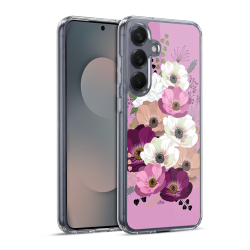 Anis Illustration Flowers Bouquet 3 Soft Gel Case for Samsung Galaxy S25+ & MagSafe