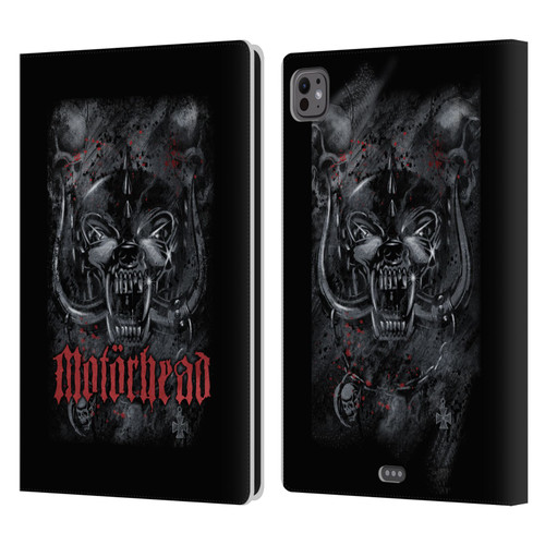 Motorhead Graphics Deathstorm Leather Book Wallet Case Cover For Apple iPad Pro 11 M4/M5 2024/2025