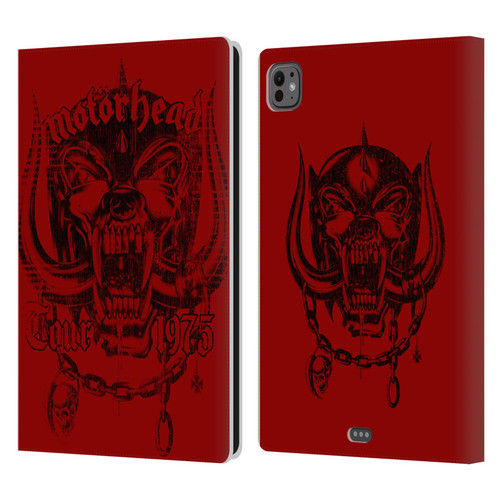 Motorhead Tours 1975 Leather Book Wallet Case Cover For Apple iPad Pro 11 M4/M5 2024/2025